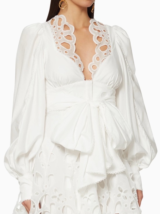 Acler Dresses & Skirts - Acler White Vicount Embroidered Dress
